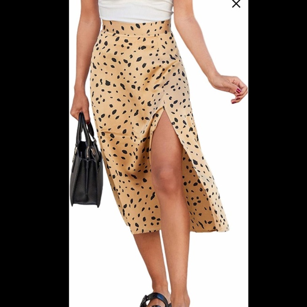 High Waist Boho Print Skirt